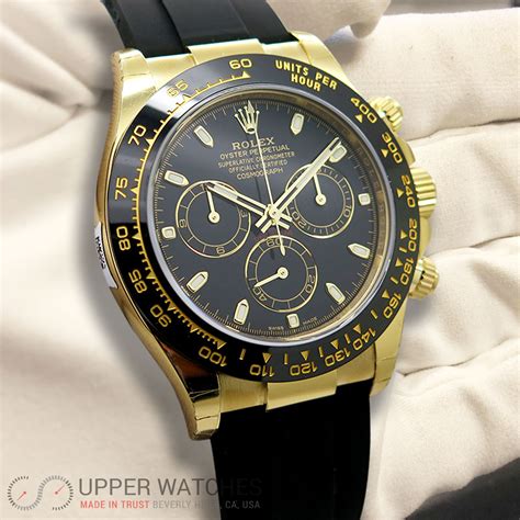 rolex daytona black dial yellow gold|Acquista Rolex Daytona 116518LN .